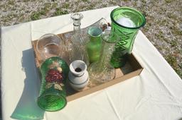 various floral jars, and planters