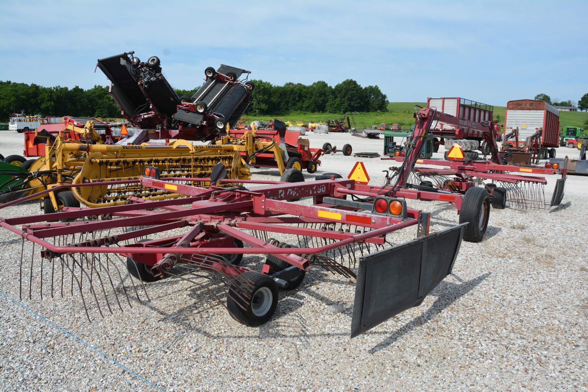 Miller Pro 1150 & Miller Pro 2250 tandem hitch hay tedder