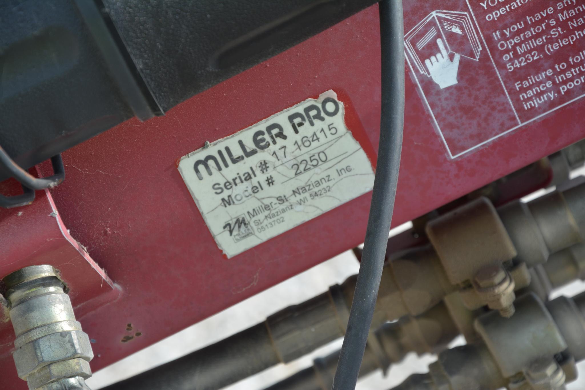 Miller Pro 1150 & Miller Pro 2250 tandem hitch hay tedder