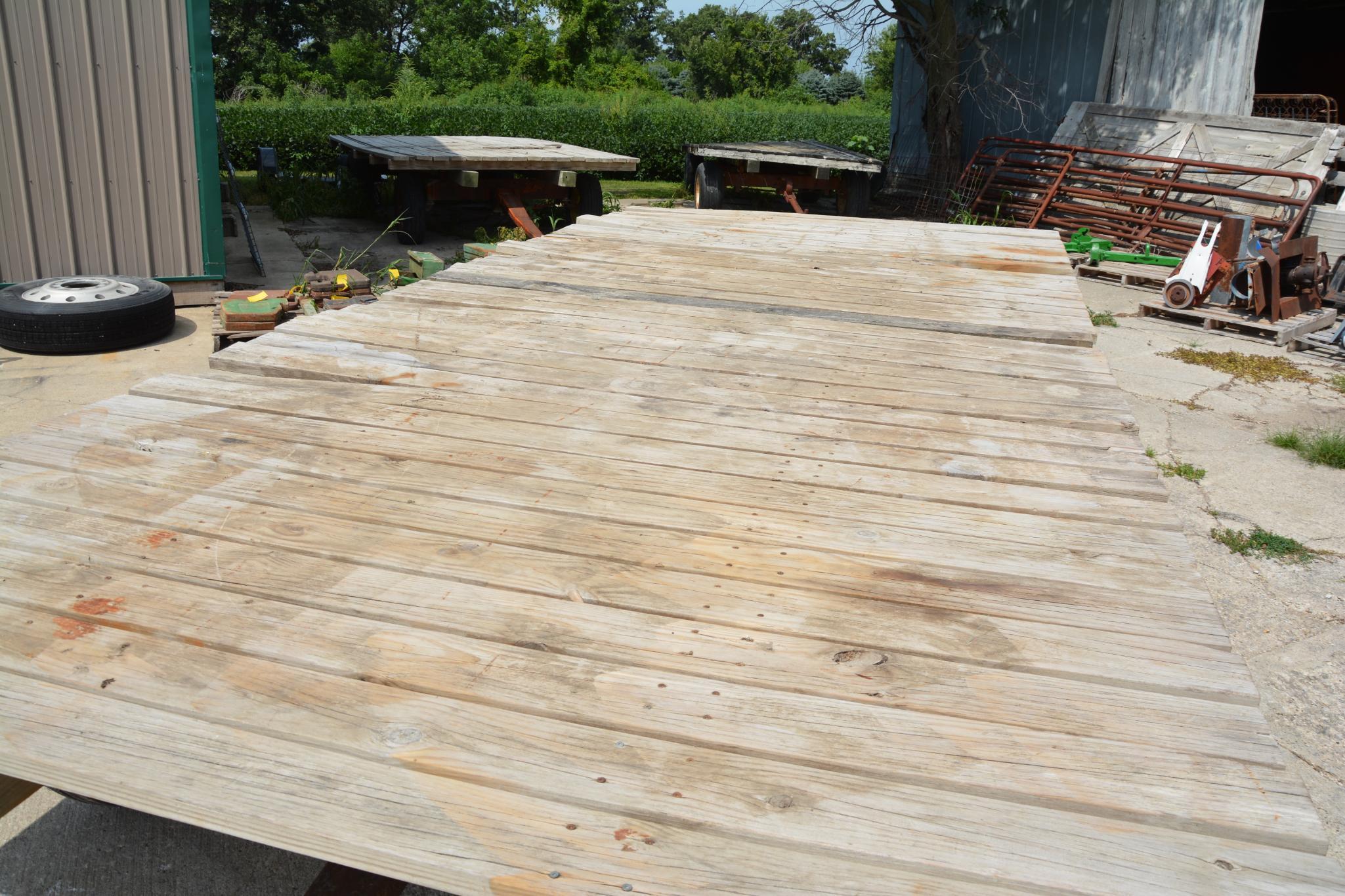 8' x 18' hayrack wagon