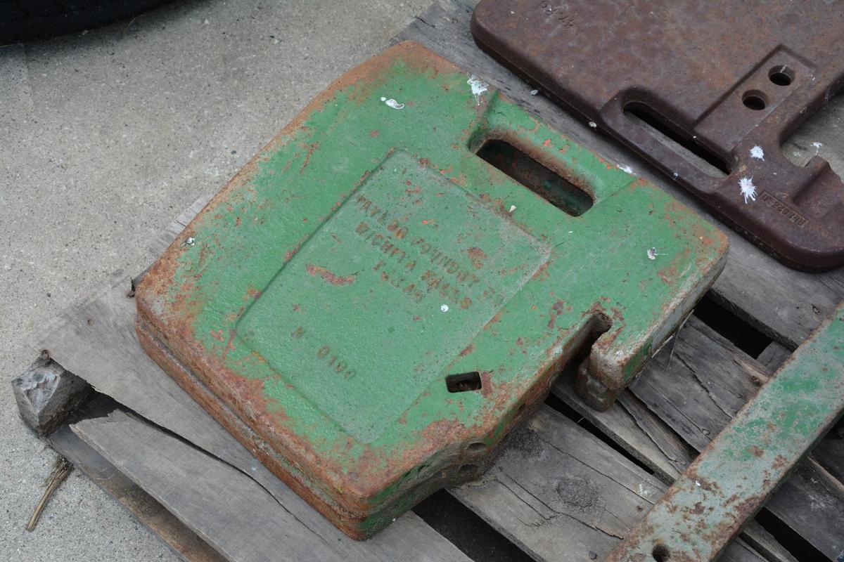 (2) Taylor Foundry suitcase weights