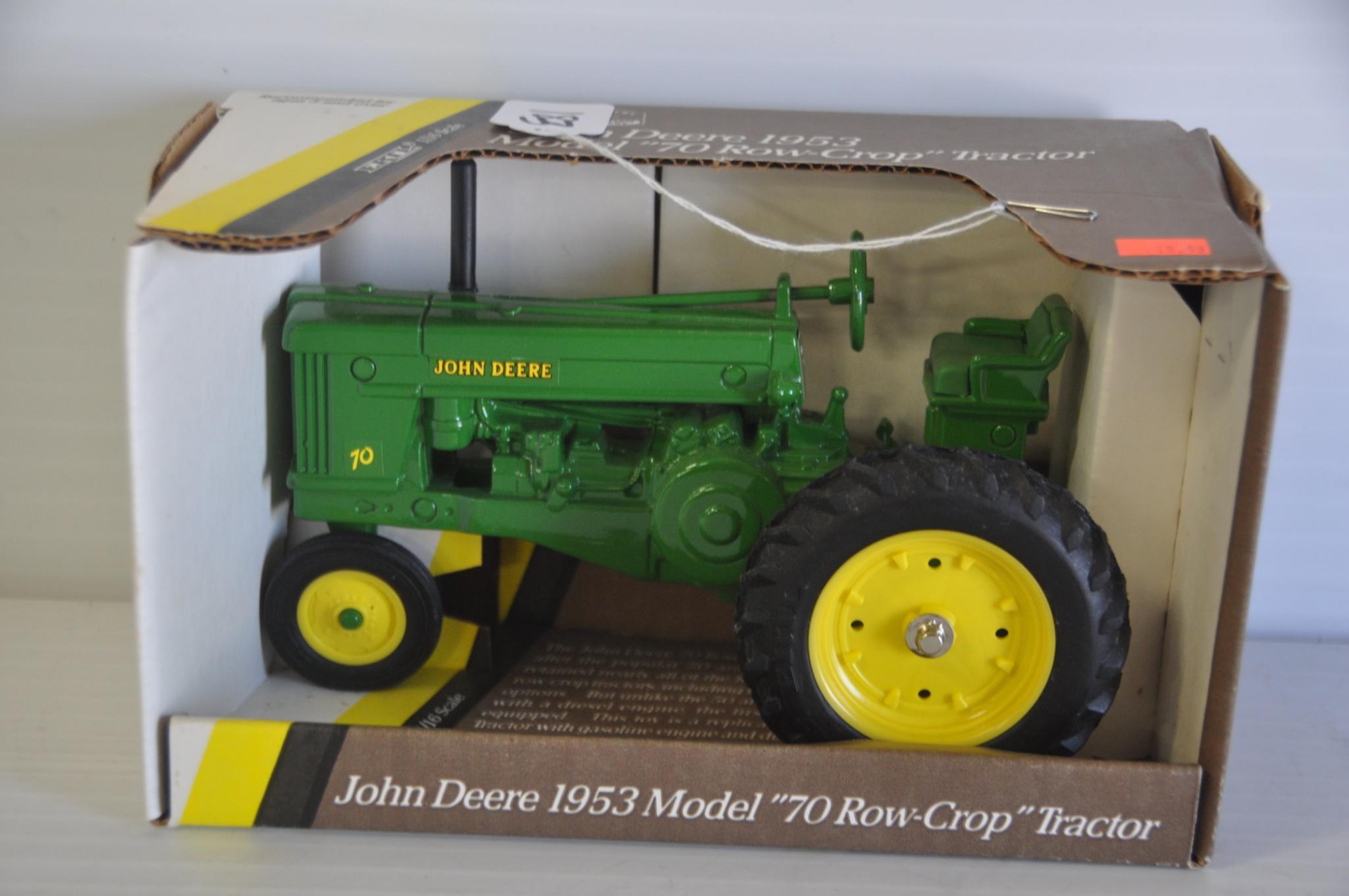 Ertl 1/16 Scale John Deere 1953 Model 70 Row Crop Toy Tractor