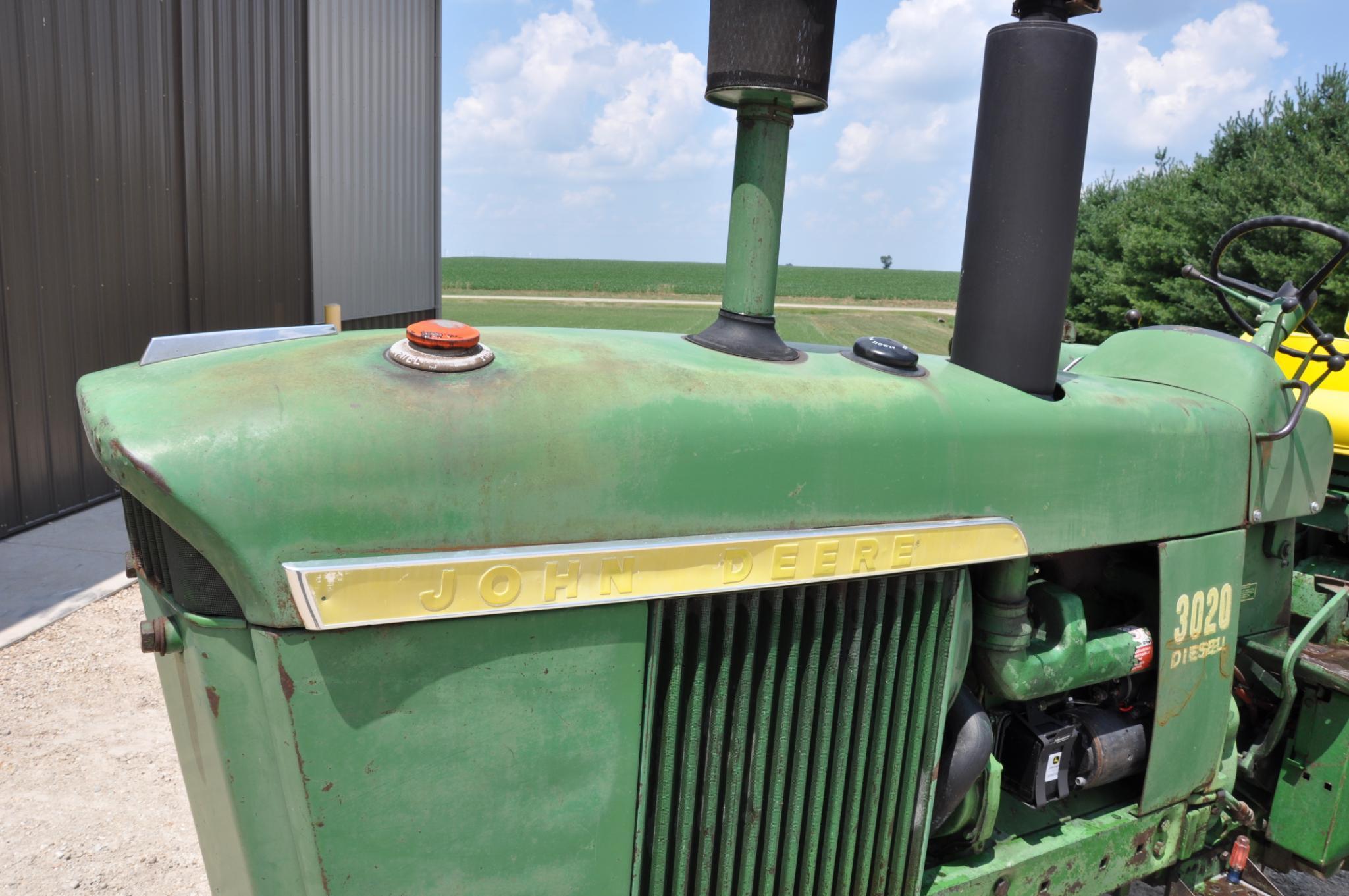 1967 JD 3020 2wd tractor