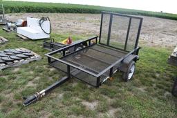 6' Carry-On bumper hitch trailer, 6' x 4', fold down ramp