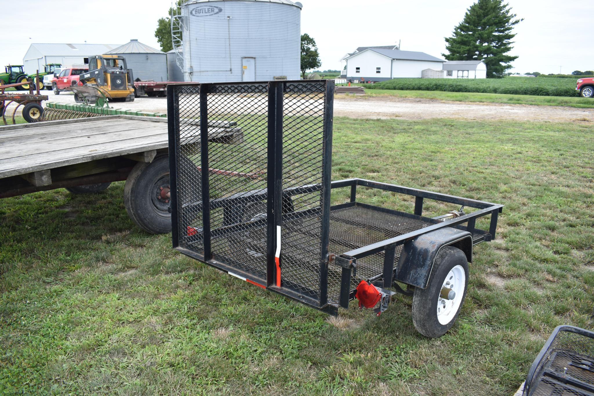 6' Carry-On bumper hitch trailer, 6' x 4', fold down ramp