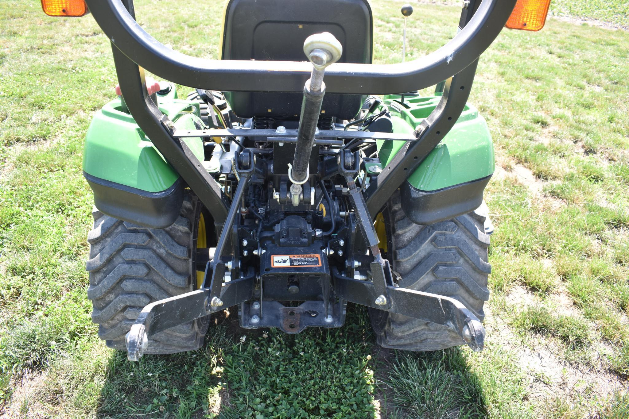 2012 John Deere 1023E MFWD compact tractor