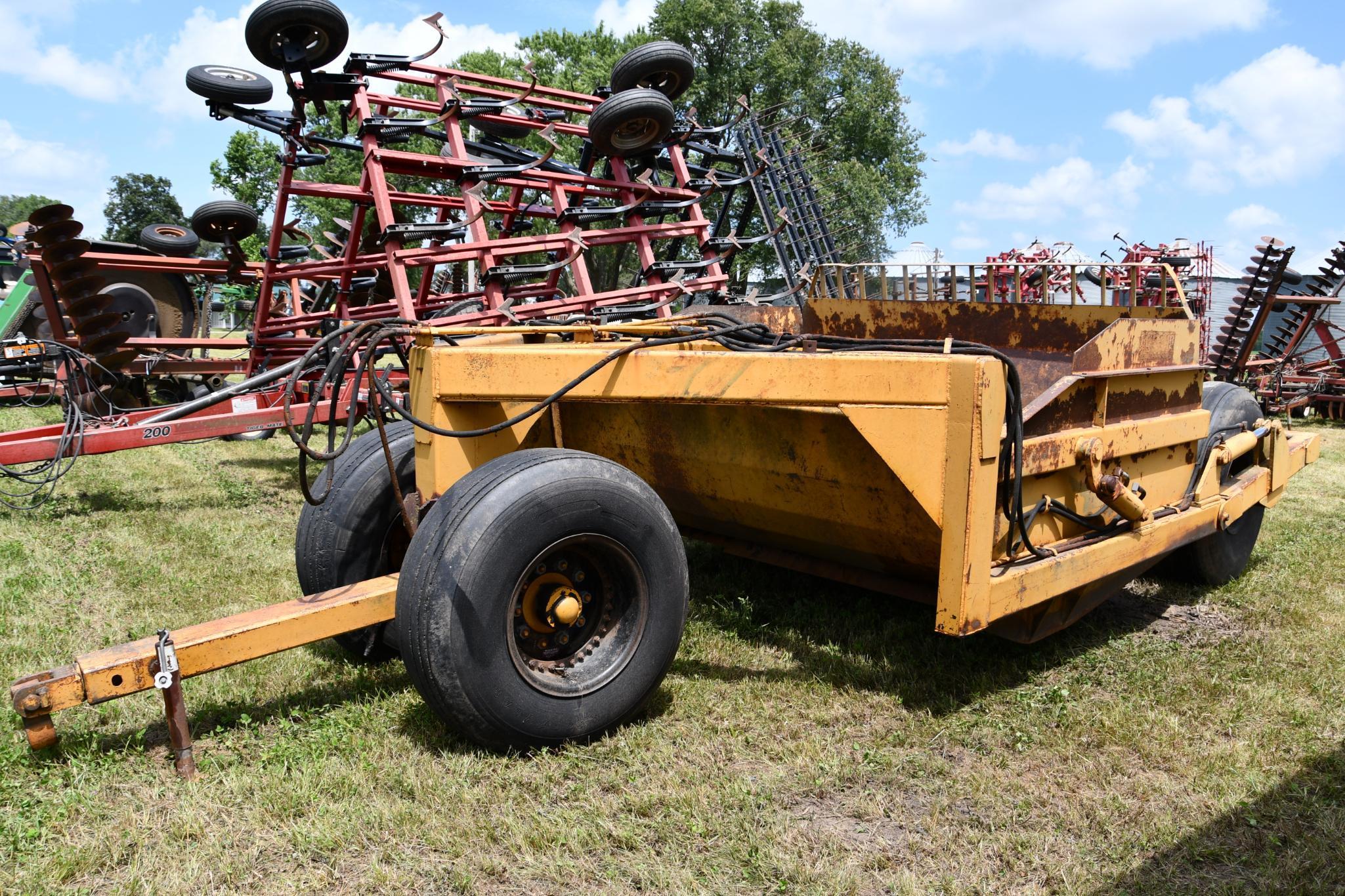 Holcomb 12 yard pull-type dirt scraper