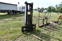 3-pt. forklift, 48" forks, 2 stage mast