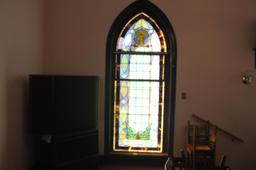 106" x 42" Religious Stained glass window