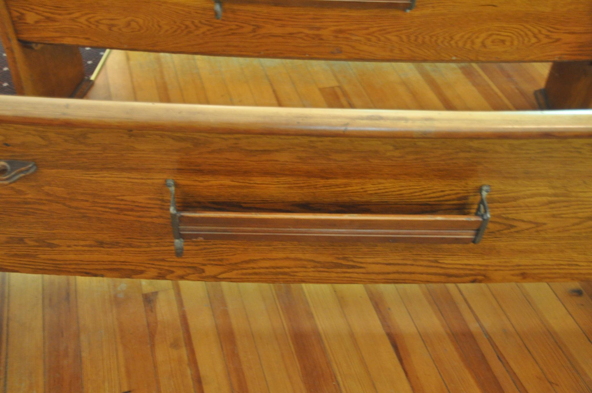 13' Curved Oak Church Pew