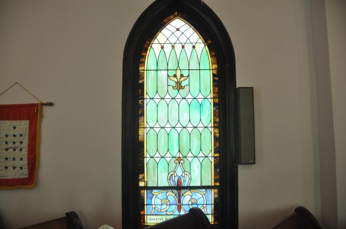 106" x 42" Religious Stained glass window