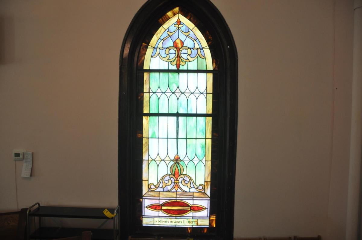 106" x 42" Religious Stained glass window