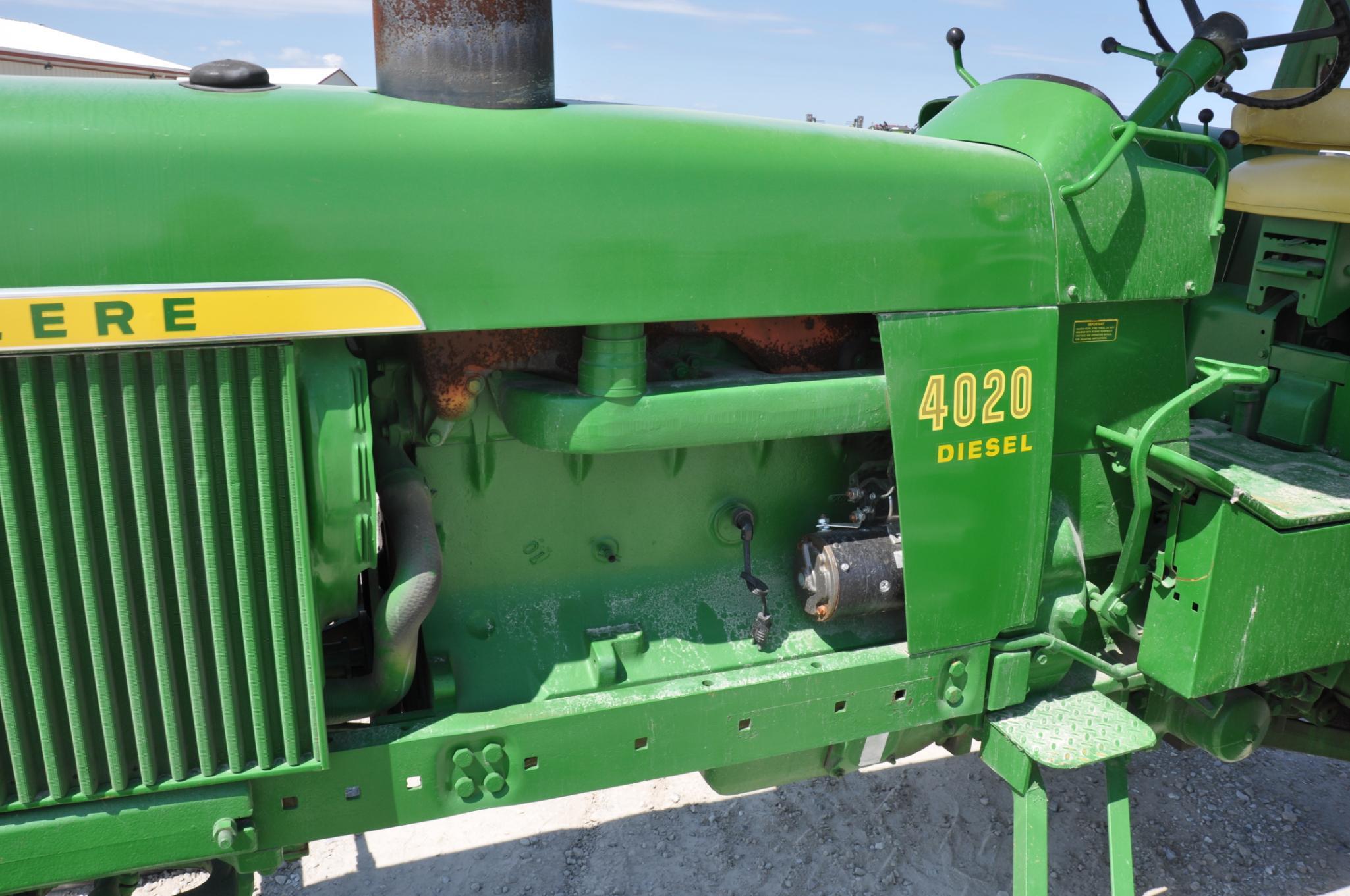 1972 John Deere 4020 2wd tractor