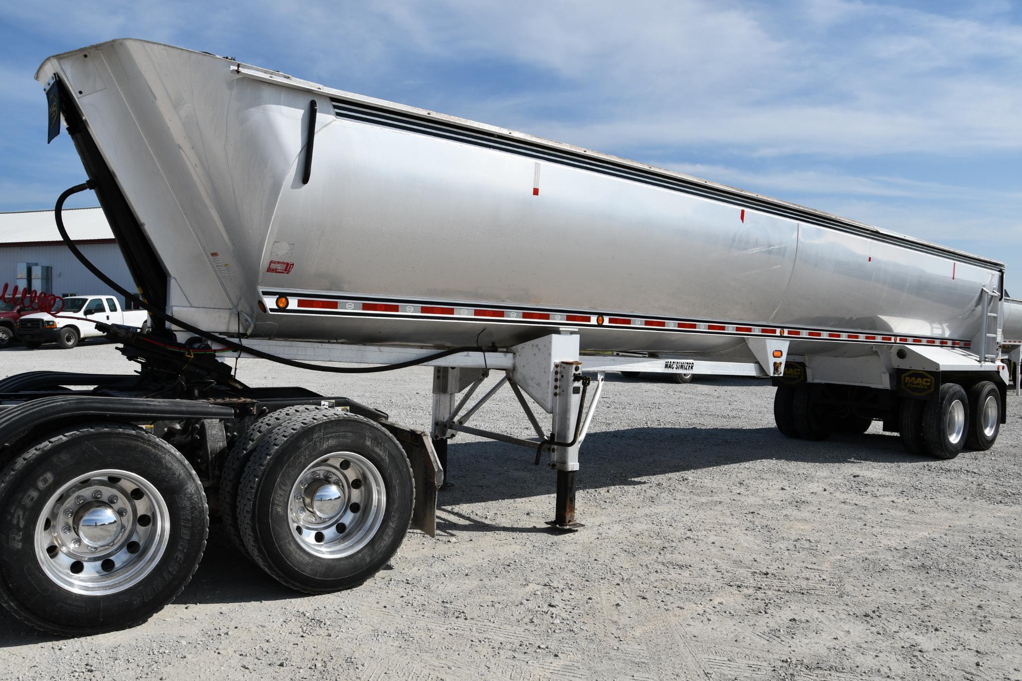 Mac 40' aluminum frameless dump trailer