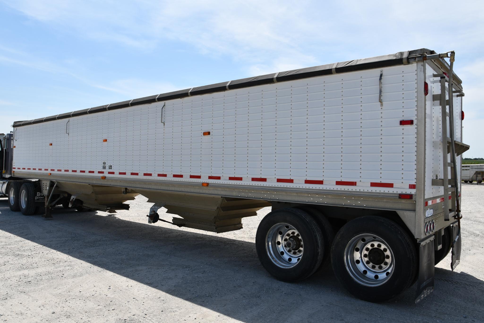 1998 Wilson 43' aluminum hopper bottom trailer