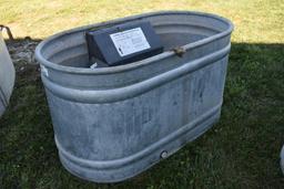 Behlen Country 100 gal. galvanized water tank w/hog drinker