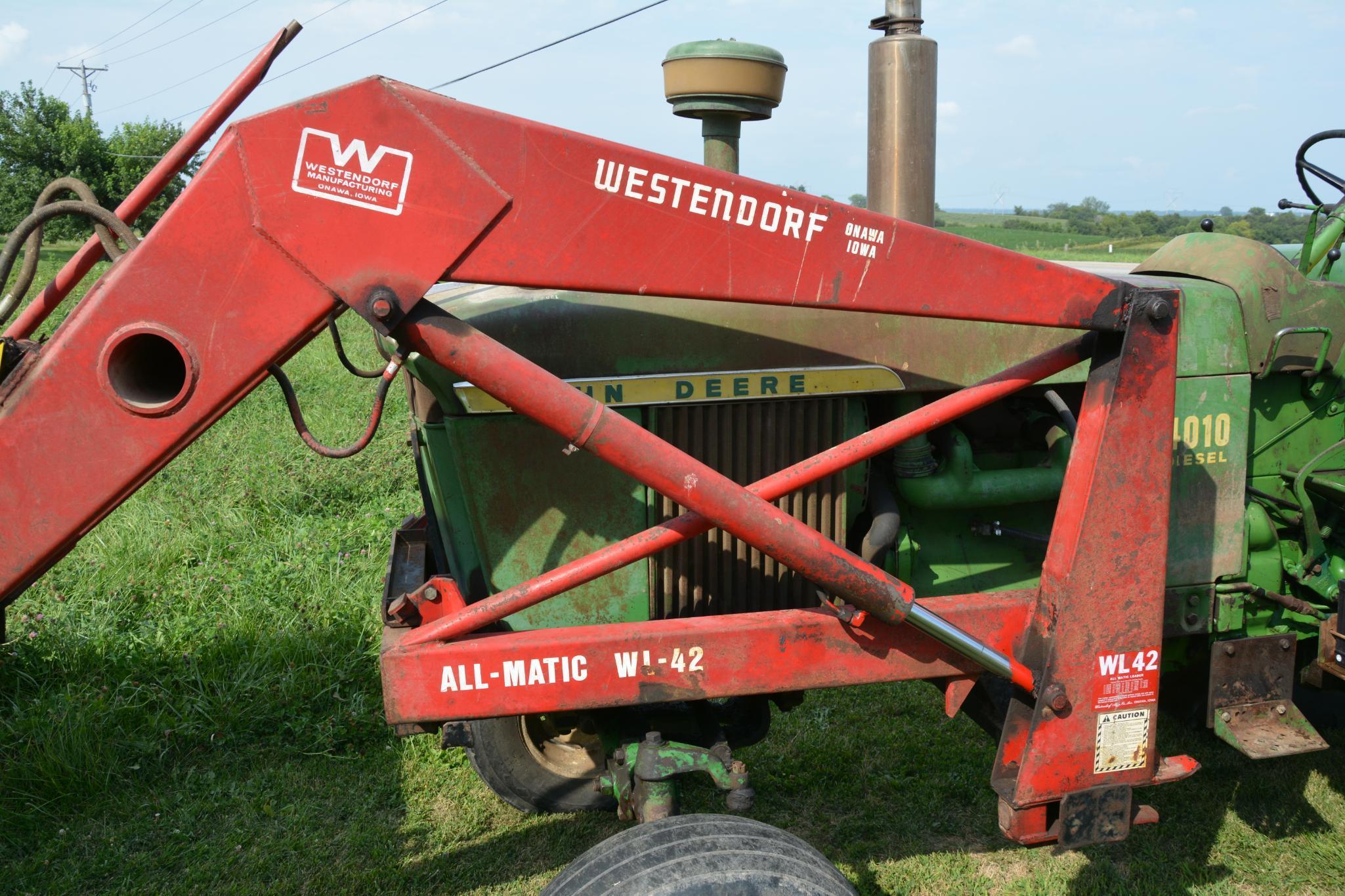 John Deere 4010 diesel tractor