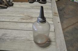 Vintage oil jar w/spout