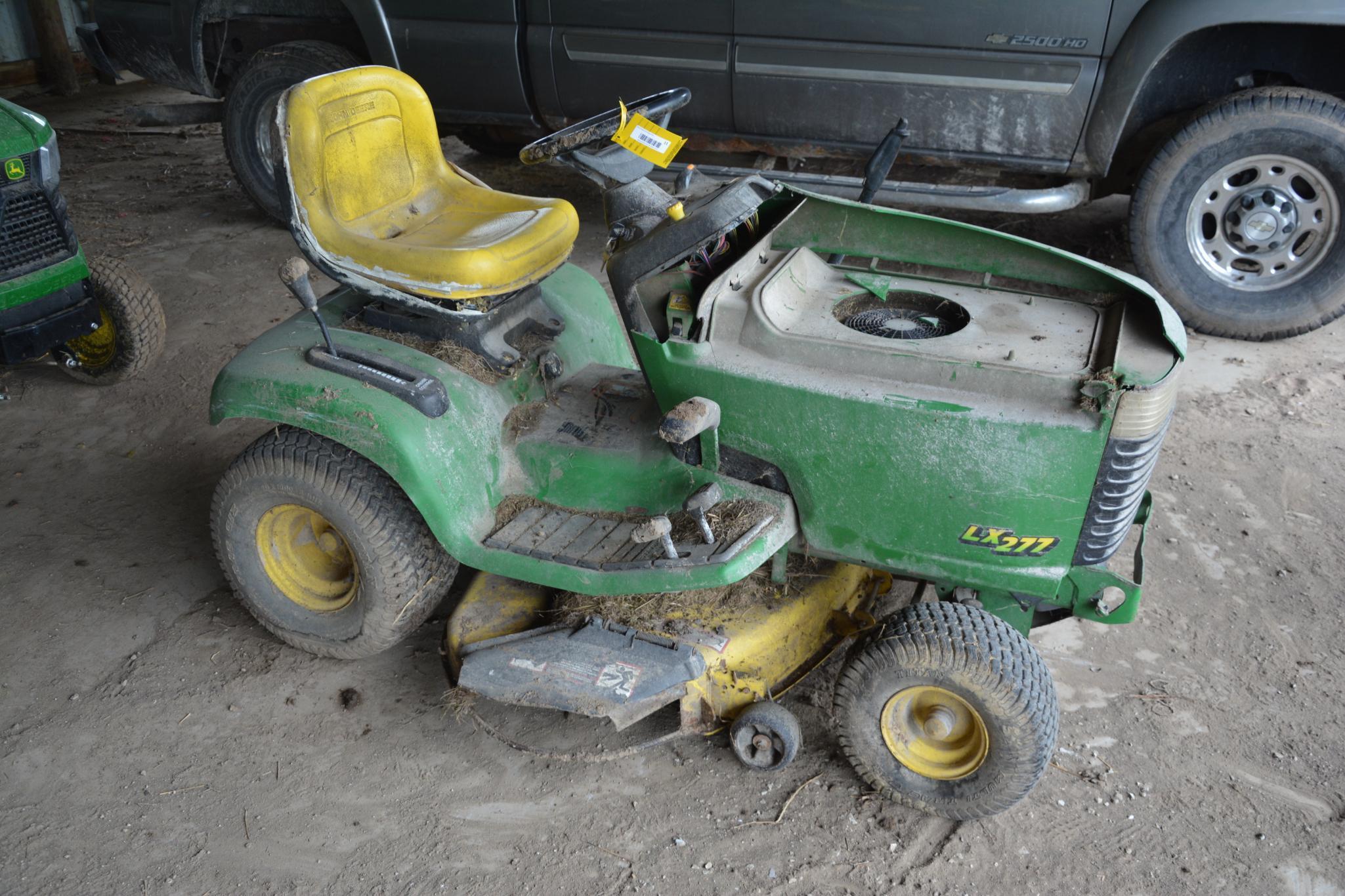 John Deere LX277 riding lawn mower