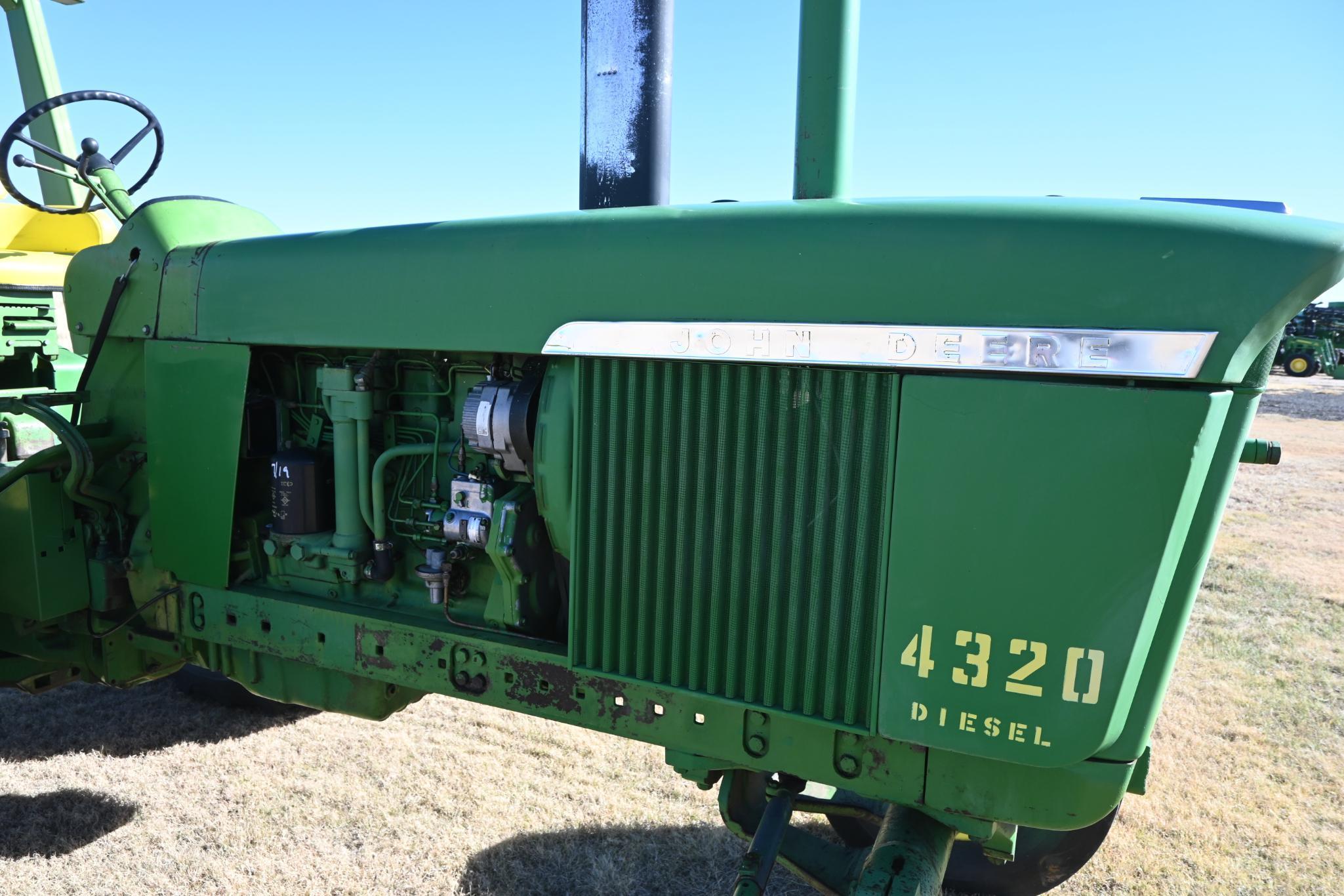 1972 John Deere 4320 diesel 2WD tractor