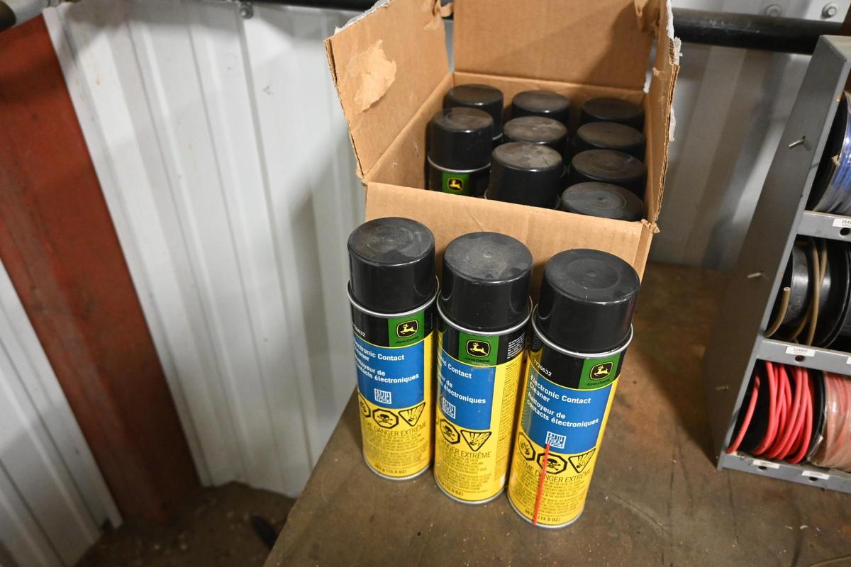 (12) John Deere electrical contact cleaner aerosol cans