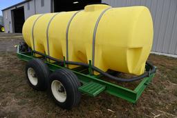 Schaben 1000-gallon poly liquid tender on tandem axle trailer