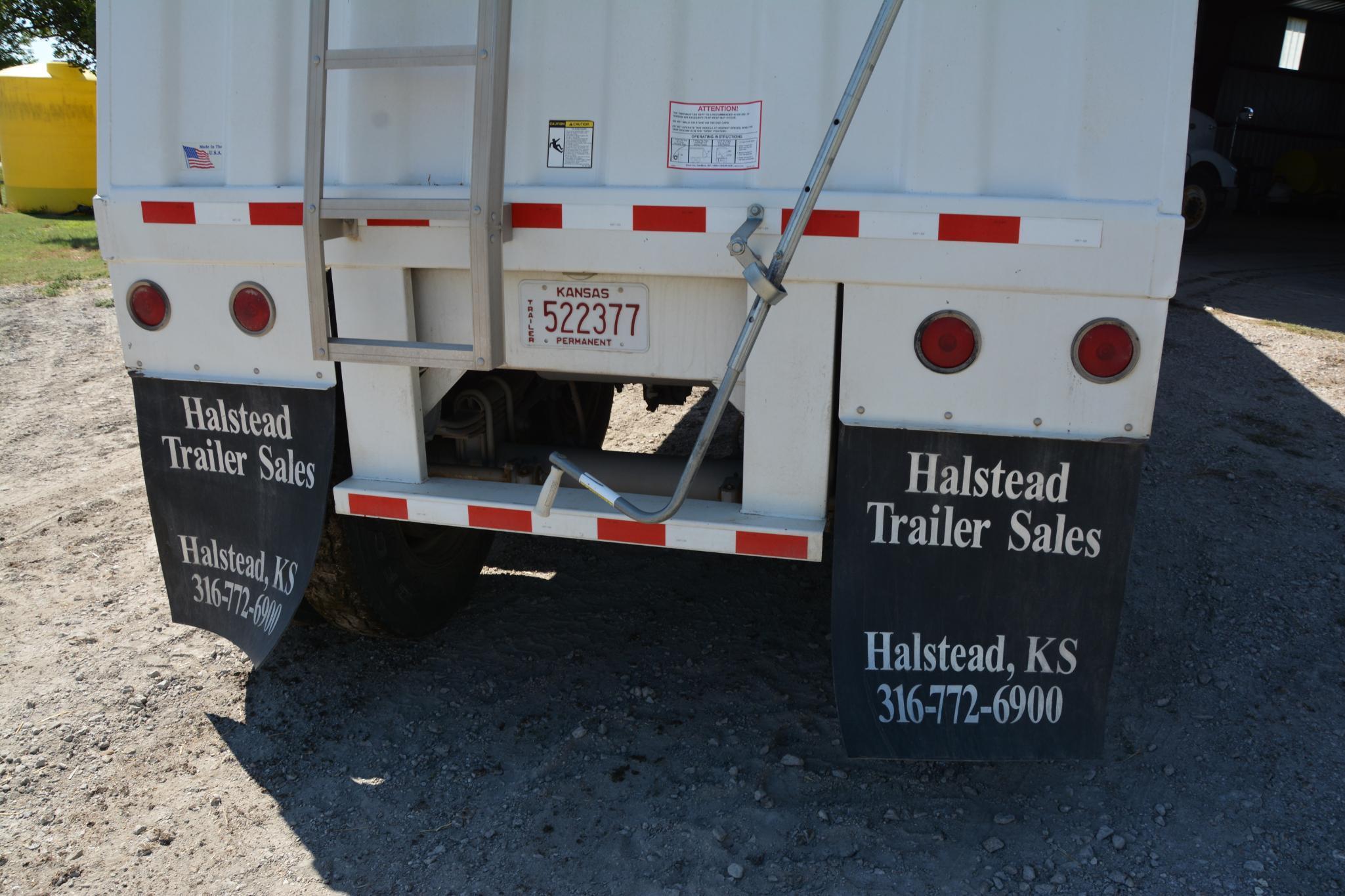 2005 Jet 38' steel hopper bottom grain trailer