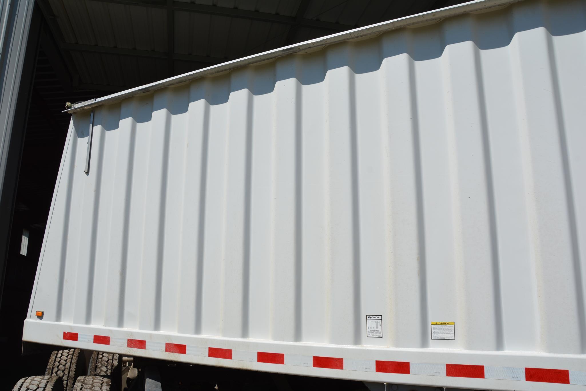 2005 Jet 38' steel hopper bottom grain trailer