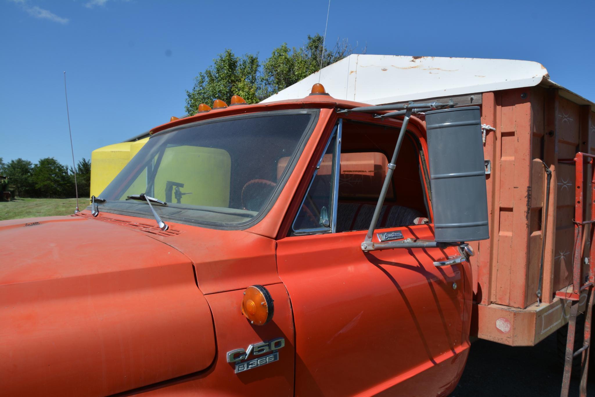 1970 Chevrolet C50 single axle grain truck