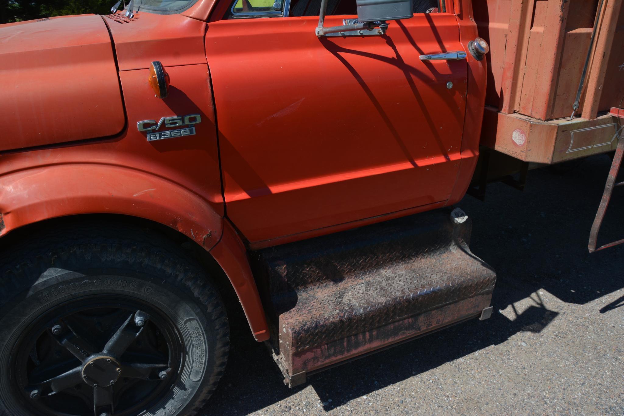 1970 Chevrolet C50 single axle grain truck