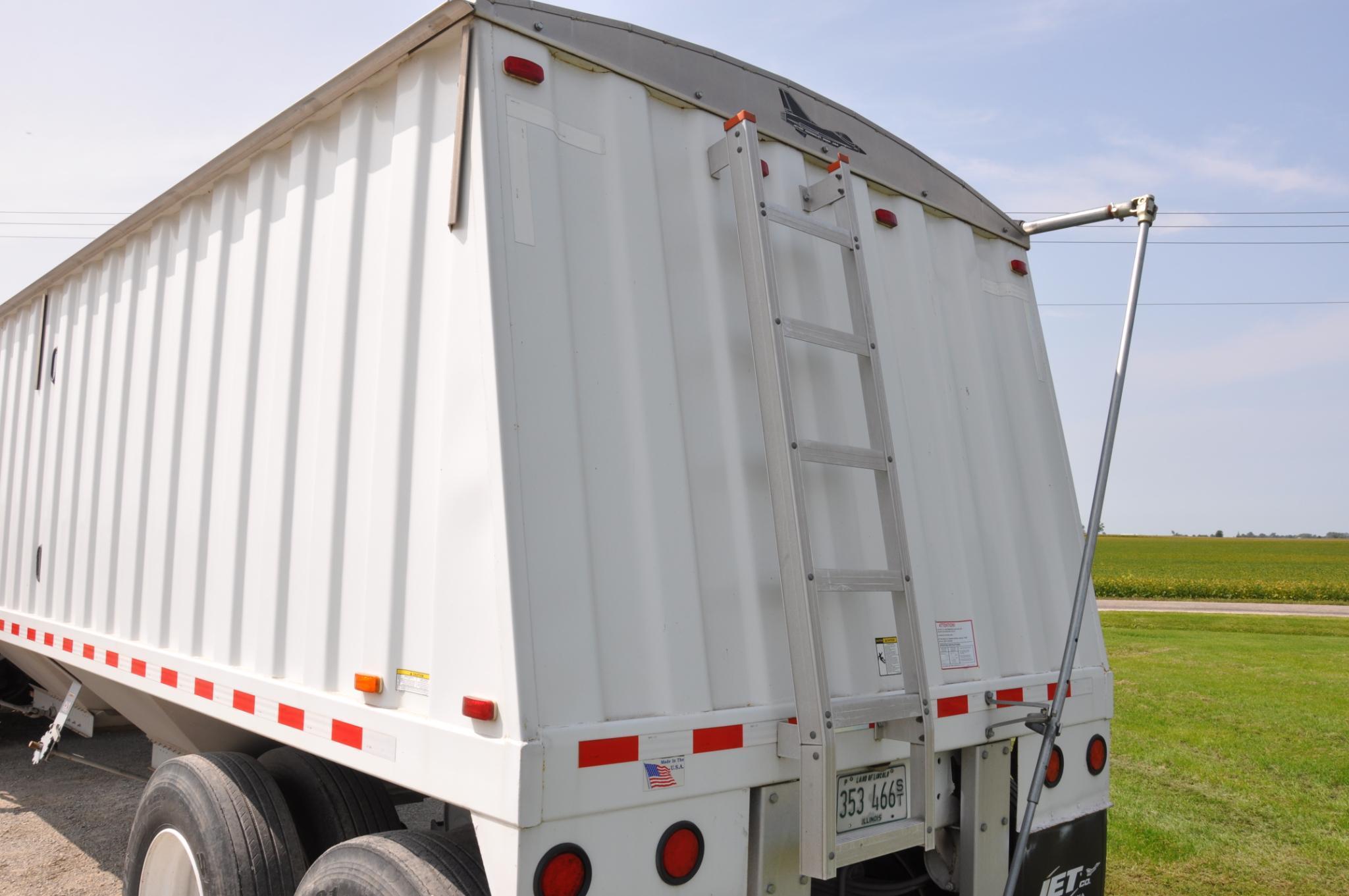 2009 Jet 34' steel hopper bottom trailer