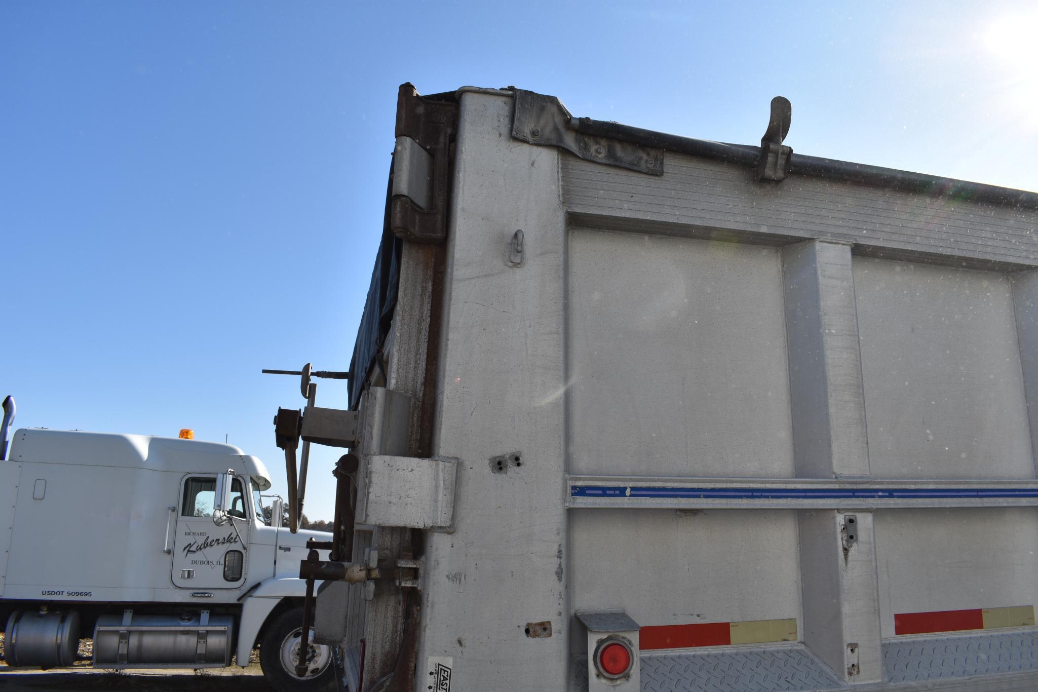 1993 East 40' aluminum frameless dump trailer