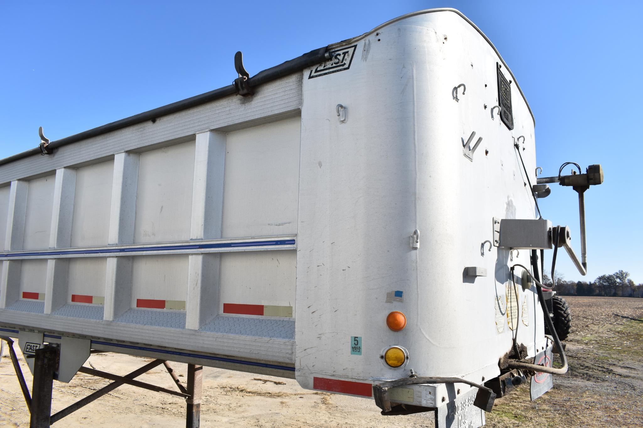 1993 East 40' aluminum frameless dump trailer