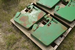 (8) John Deere suitcase weights