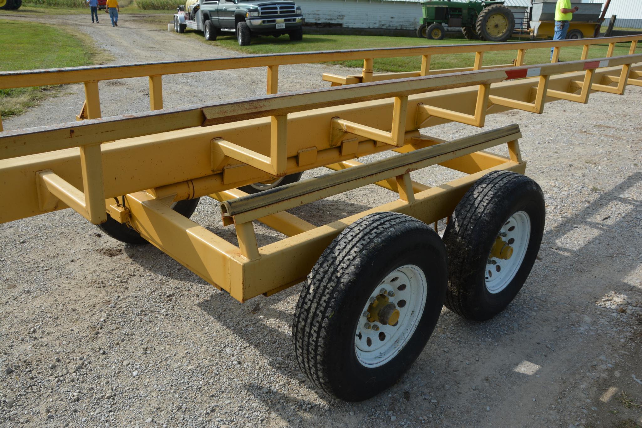 40' 8-bale inline bale trailer