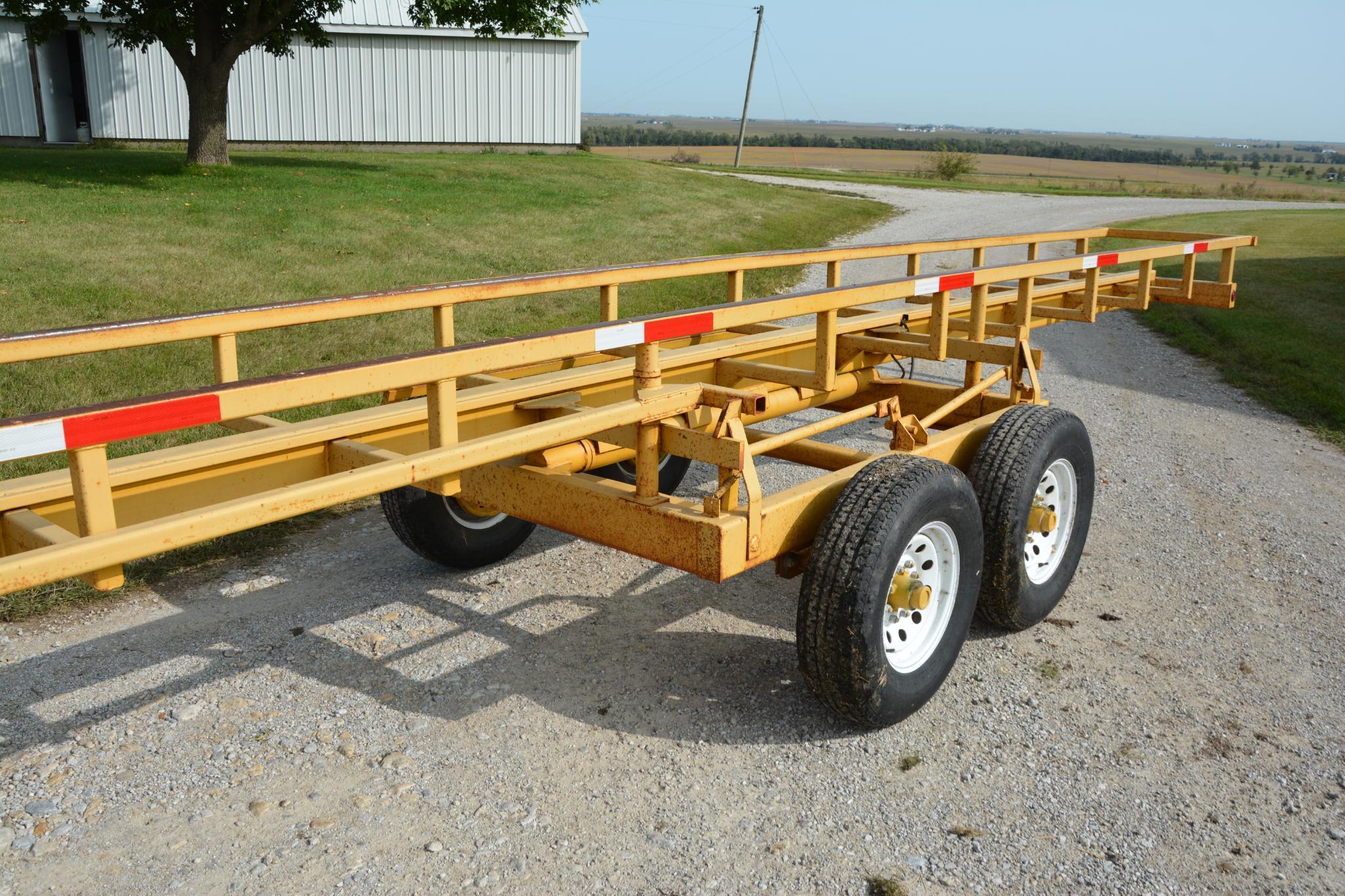 40' 8-bale inline bale trailer