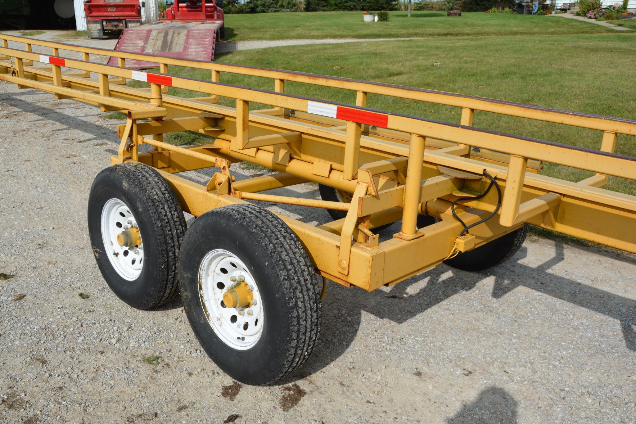 40' 8-bale inline bale trailer