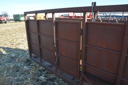 20' Custom made cattle working alley way