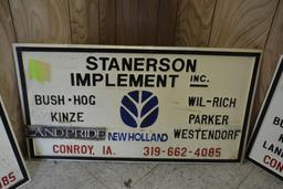 Stanerson Implement dealership sign