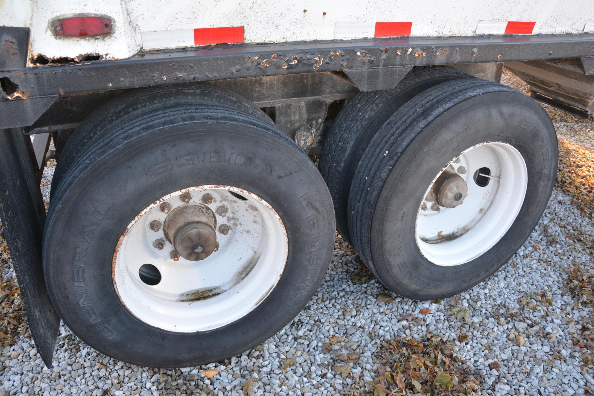 1990 Wheeler 41' steel hopper bottom trailer