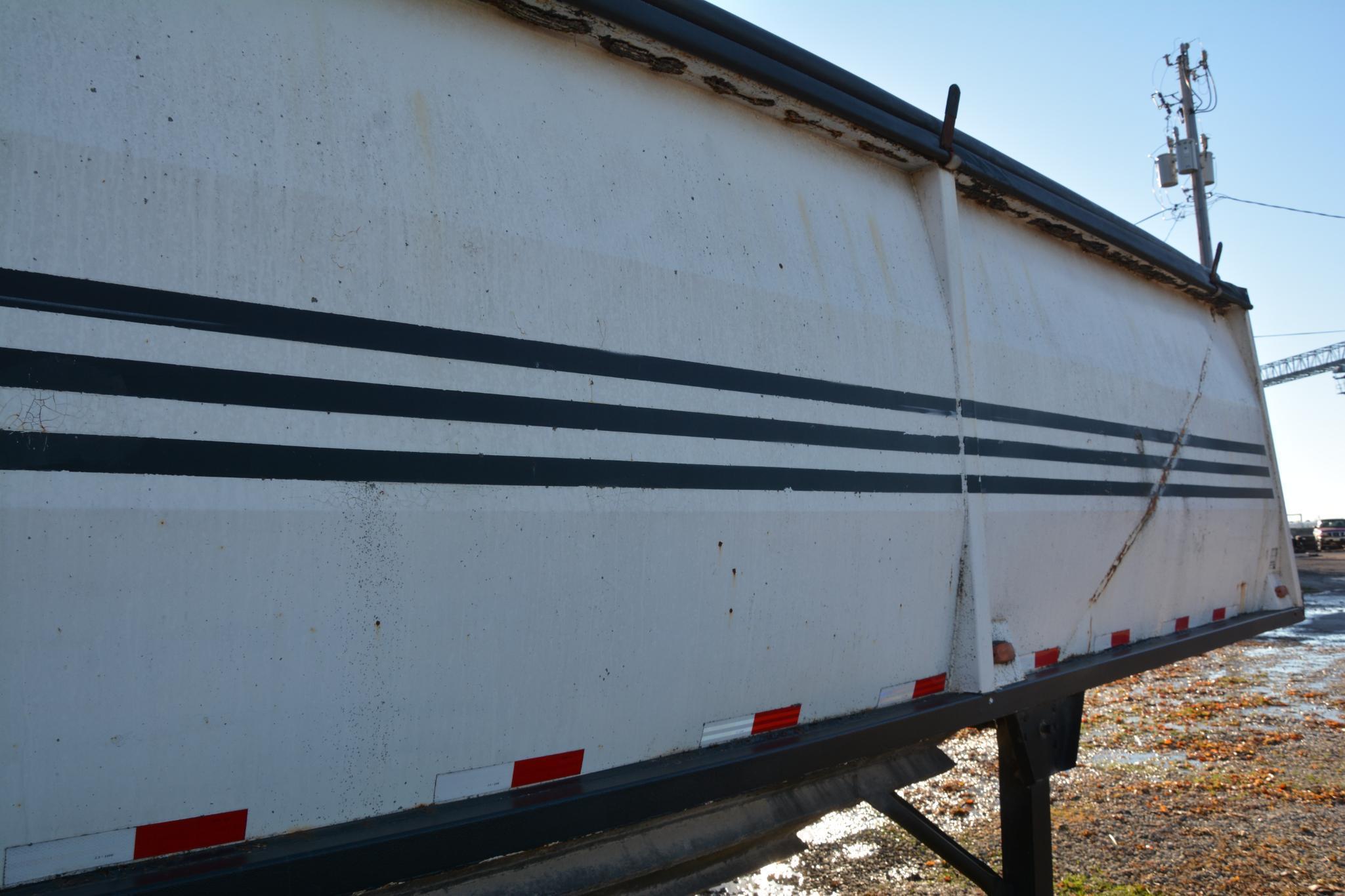 1990 Wheeler 41' steel hopper bottom trailer