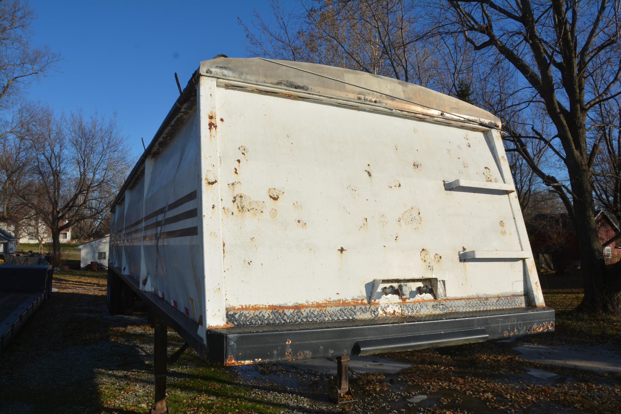 1990 Wheeler 41' steel hopper bottom trailer