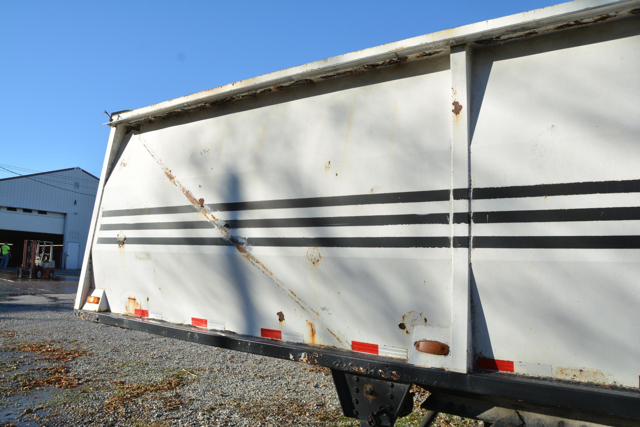 1990 Wheeler 41' steel hopper bottom trailer