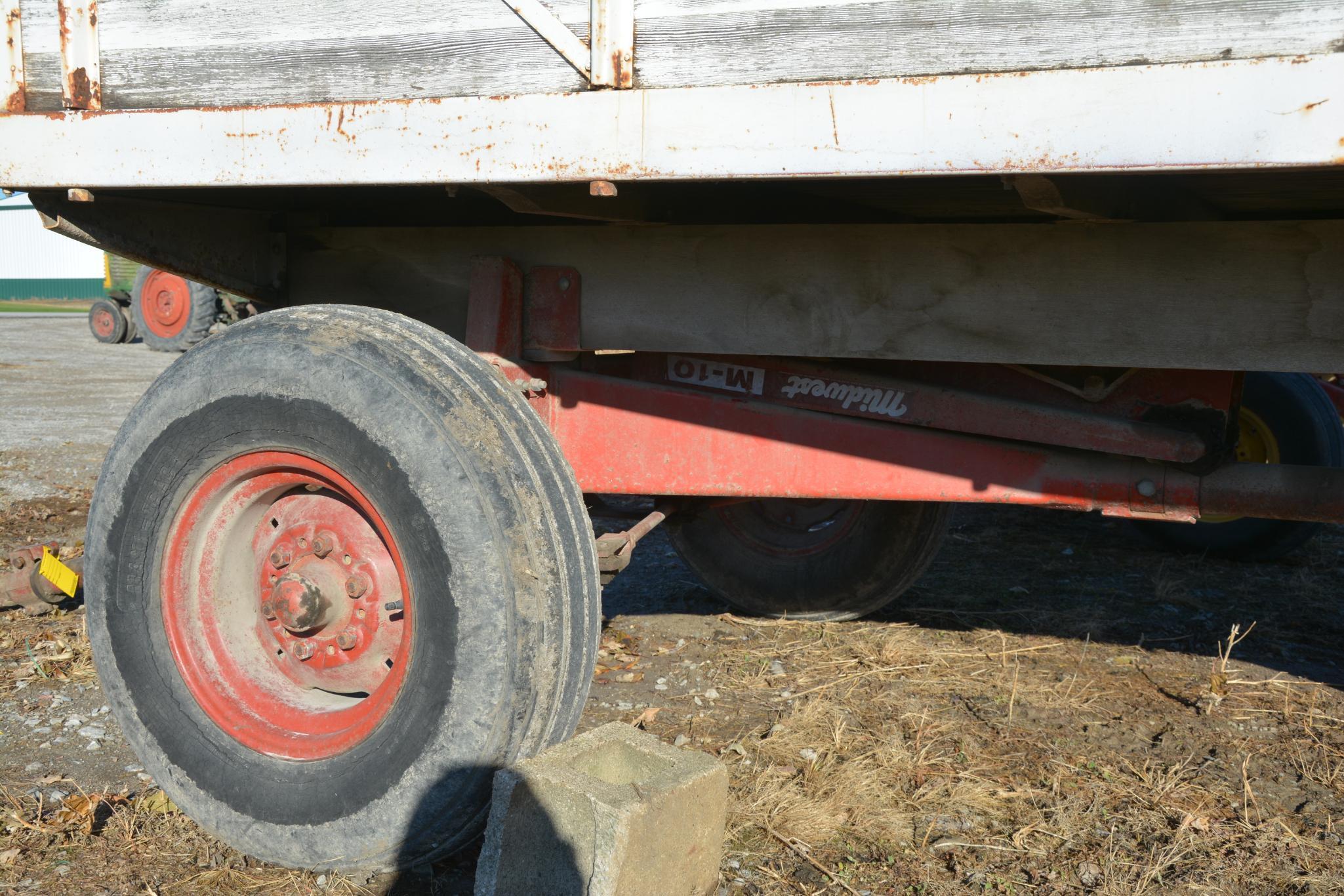 Wooden barge box wagon on Heider running gear