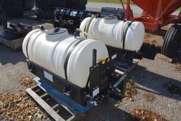 Redball 110 gallon poly saddle tanks