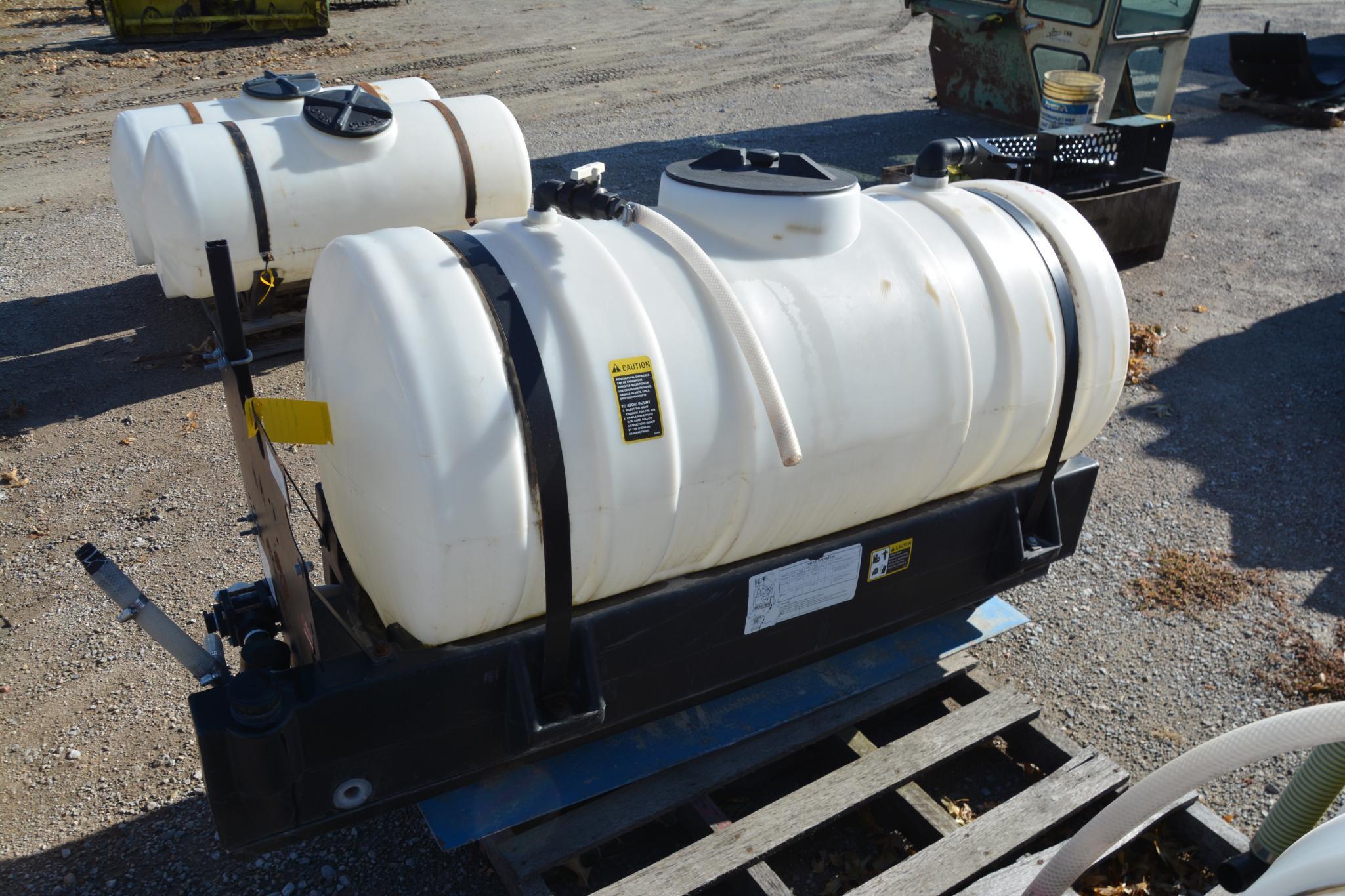 Redball 110 gallon poly saddle tanks