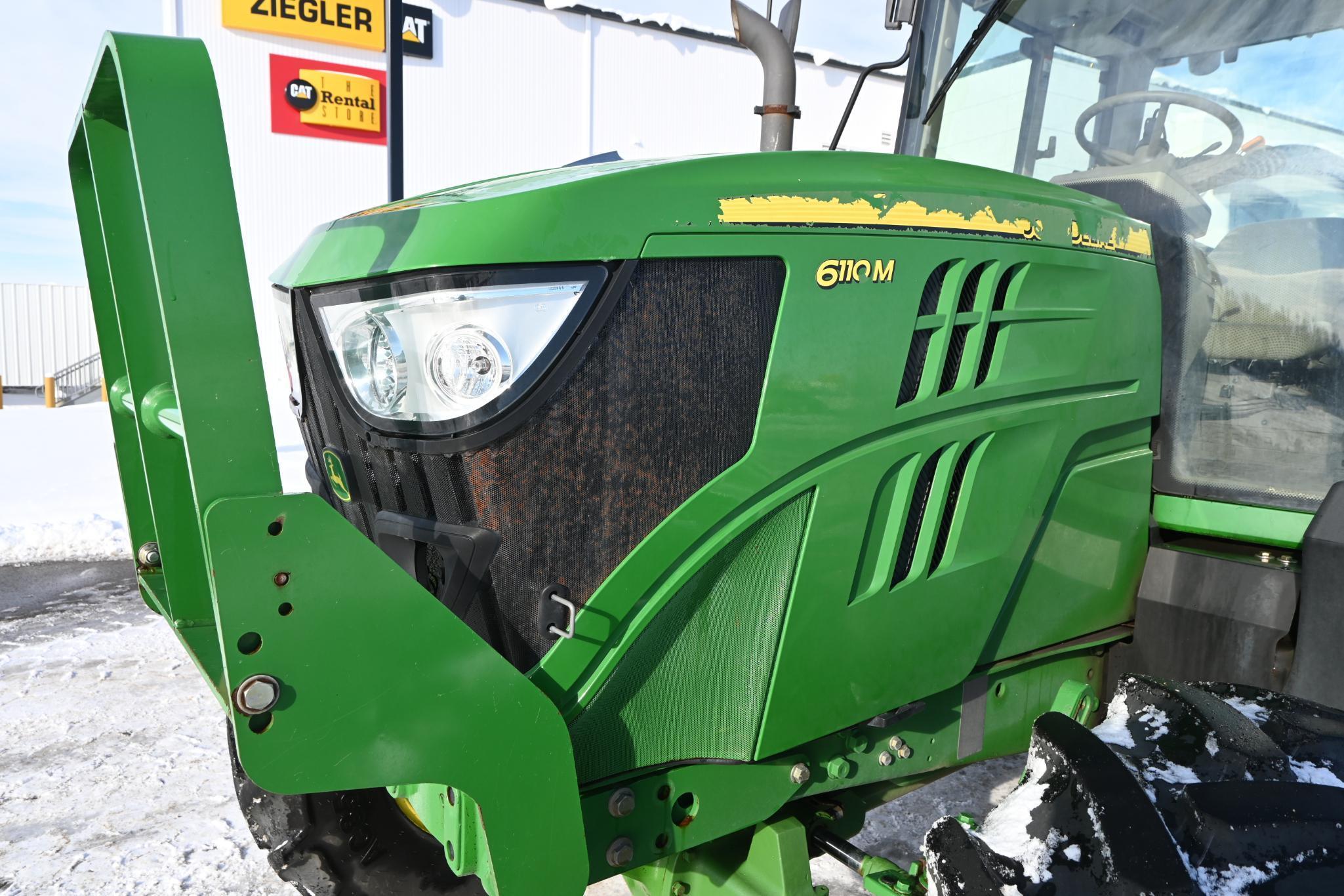 2016 John Deere 6110M MFWD tractor