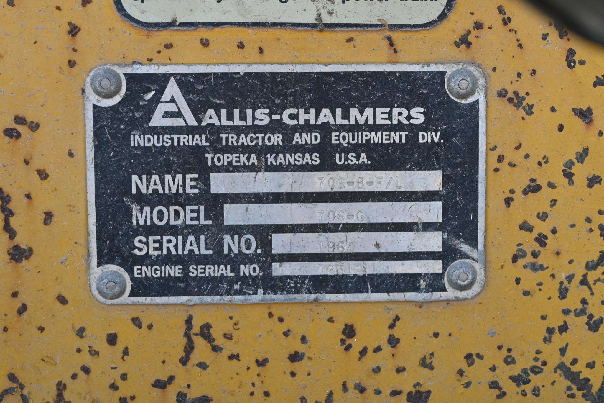 Allis Chalmers 706 Series B 2wd fork lift