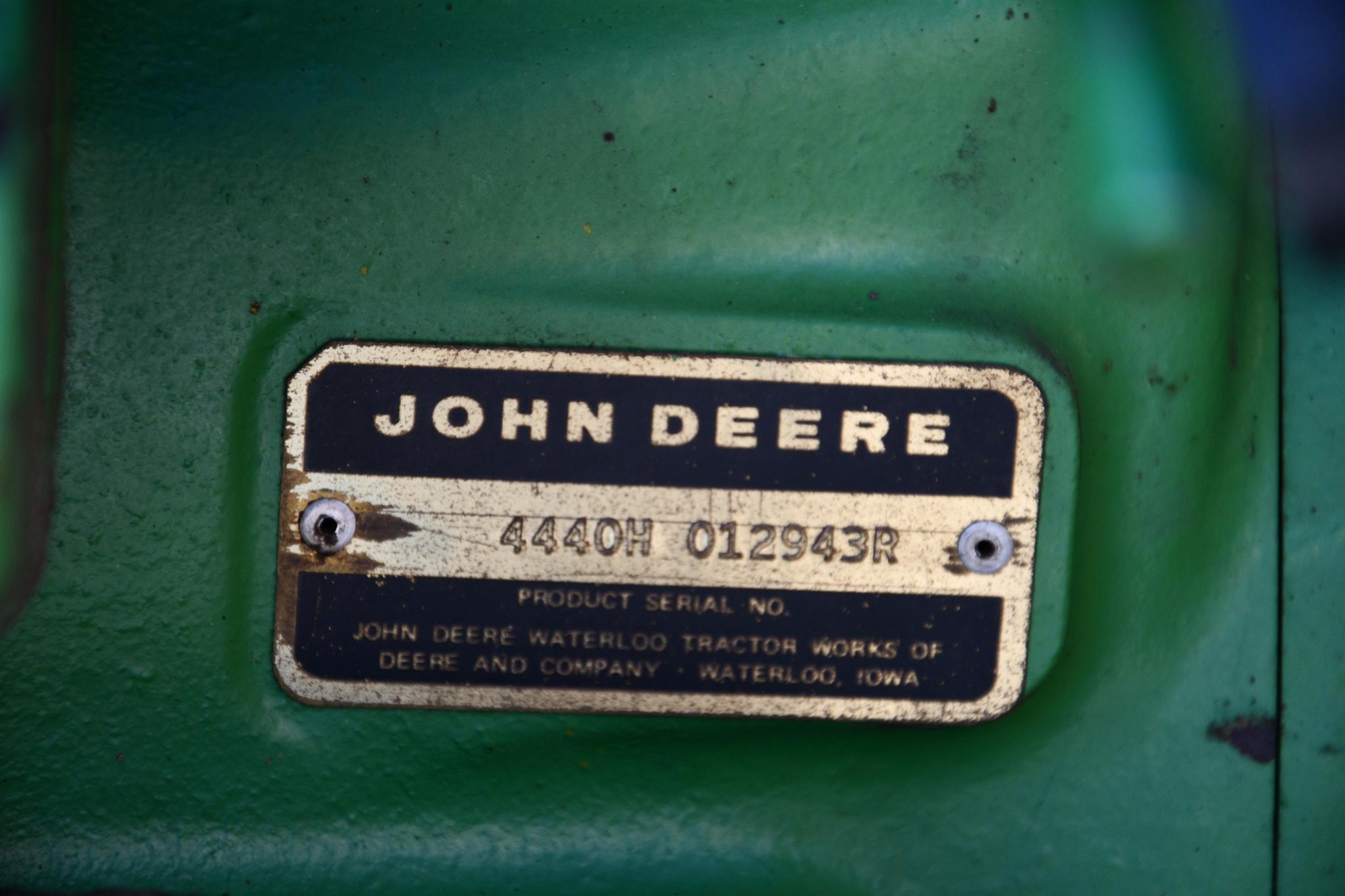 1978 John Deere 4440 2wd tractor