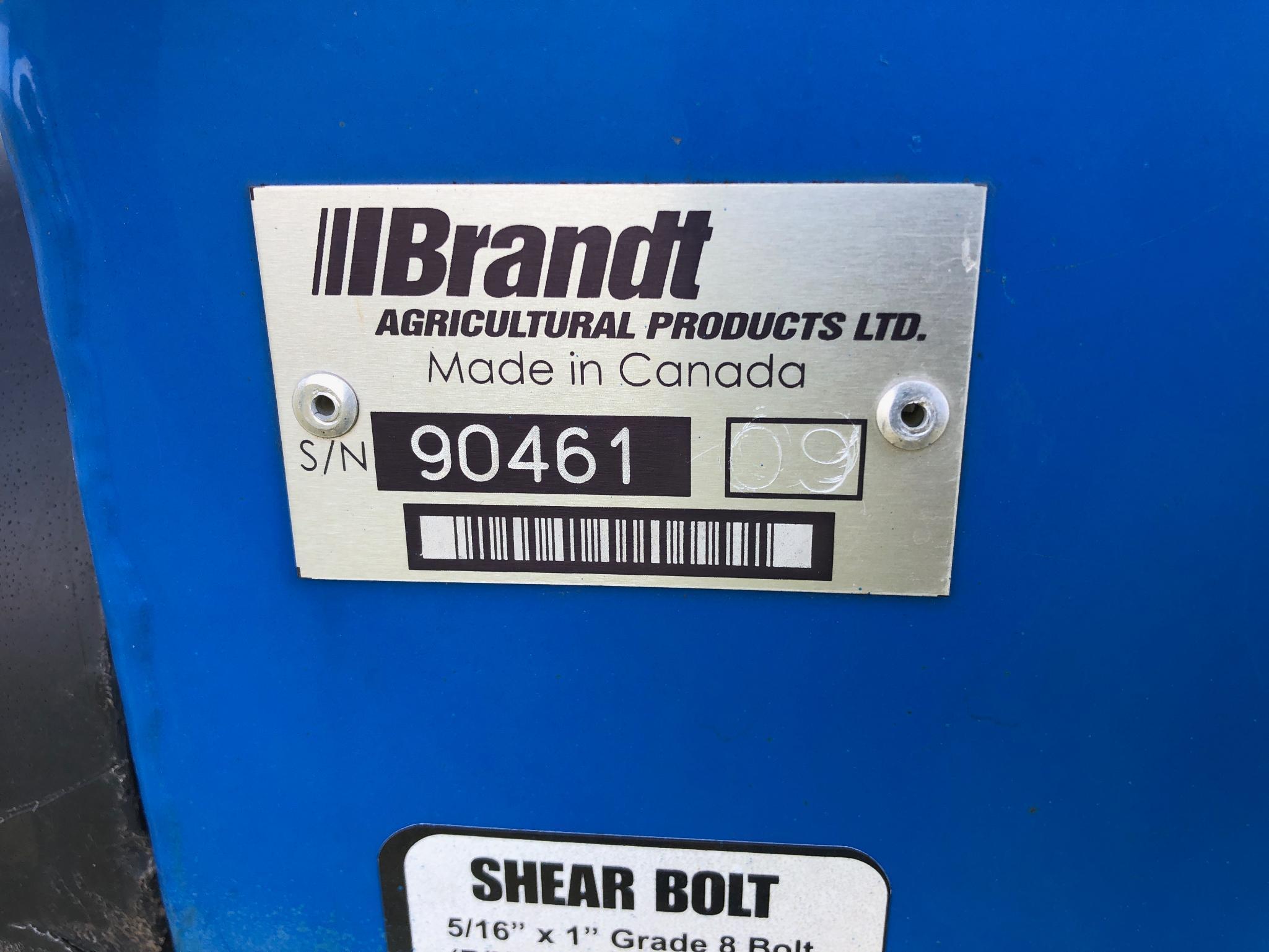 2009 Brandt 1390 13"x90' swing away auger